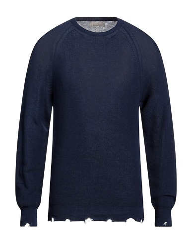 LANEUS Jumper Navy blue 100% Cotton