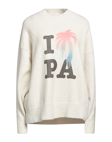 PALM ANGELS Jumper White 80% Cotton, 16% Polyamide, 4% Elastane, Polyester