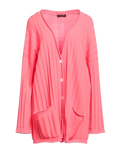LANA D'ORO Cardigan Fuchsia 70% Wool, 30% Cashmere