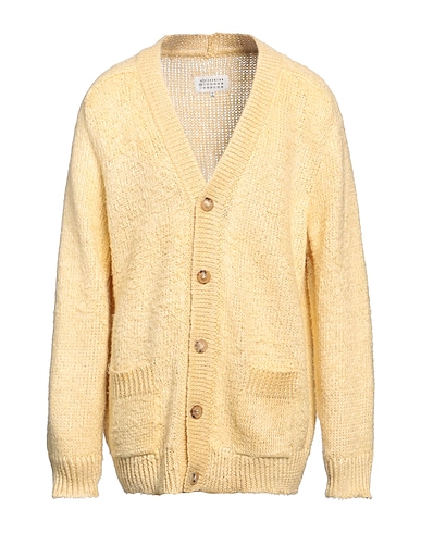 MAISON MARGIELA Cardigan Pastel yellow 100% Linen