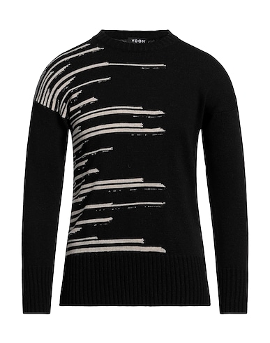 YOON Pullover Nero 50% Acrilico, 25% Lana Vergine, 15% Lana di alpaca, 10% Viscosa