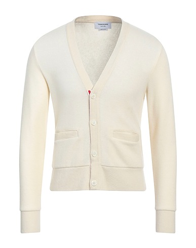 THOM BROWNE Cardigan Cream 100% Cashmere