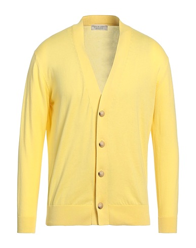 FILIPPO DE LAURENTIIS Cardigan Yellow 100% Cotton