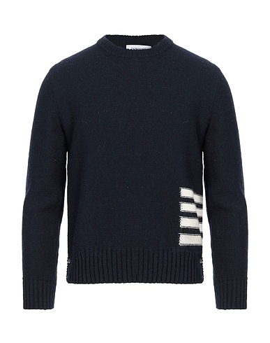 THOM BROWNE Sweater Midnight blue 70% Wool, 30% Mohair wool