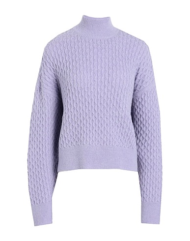 SOMETHINGNEW0803 Polo neck Lilac 38% Acrylic, 30% Nylon, 28% Polyester, 4% Wool