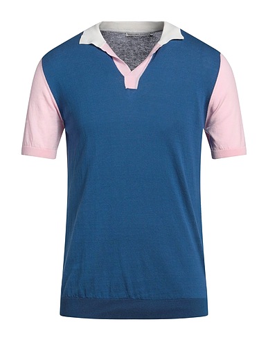 GREY DANIELE ALESSANDRINI Pullover Blau 100% Baumwolle