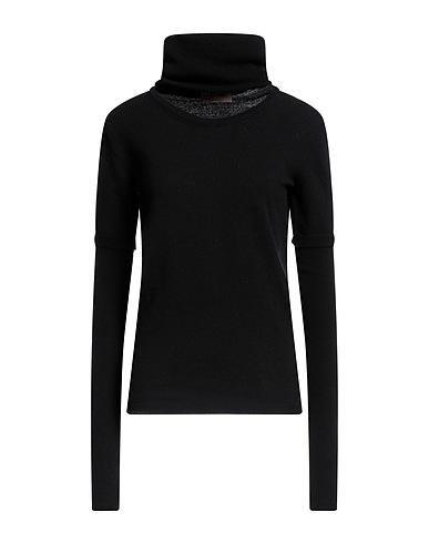 LE TWINS Jumper Black 70% Wool, 30% Cashmere