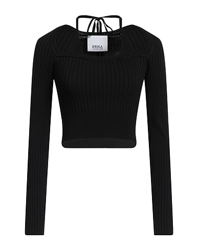 ERIKA CAVALLINI Jumper Black 65% Viscose, 35% Polyamide
