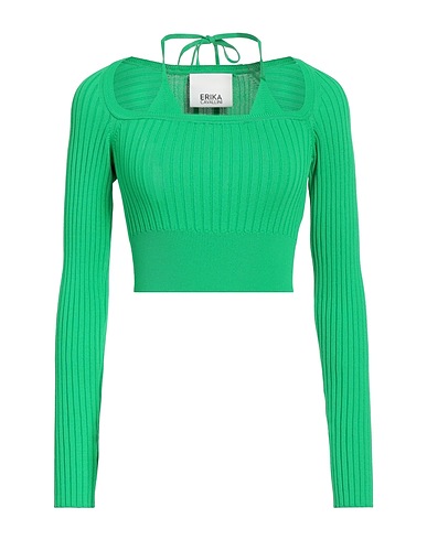 ERIKA CAVALLINI Pullover Verde 65% Viscosa, 35% Poliammide