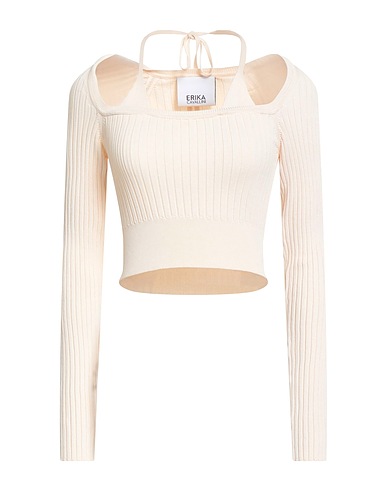 ERIKA CAVALLINI Jumper Beige 65% Viscose, 35% Polyamide