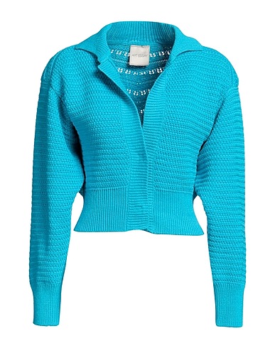 ART ESSAY Cardigan Azure 100% Cotton
