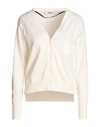 ZENGGI Cardigan Ivory 100% Organic cotton