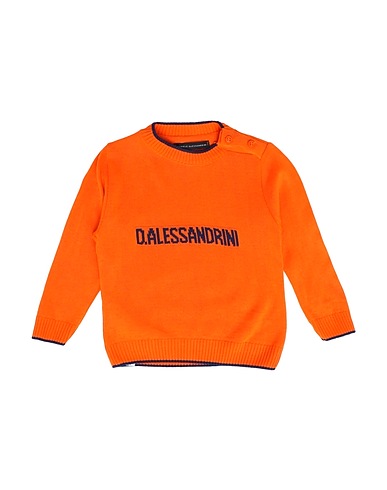 DANIELE ALESSANDRINI Jumper Orange 100% Acrylic
