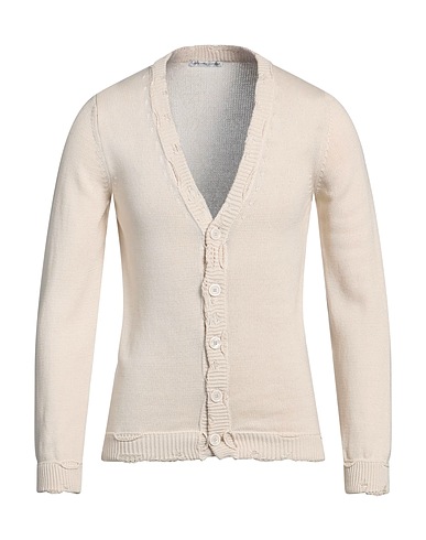GREY DANIELE ALESSANDRINI Cardigan Ivory 100% Cotton