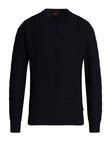 BOSS Jumper Midnight blue 67% Wool, 19% Polyamide, 14% Polyacrylic