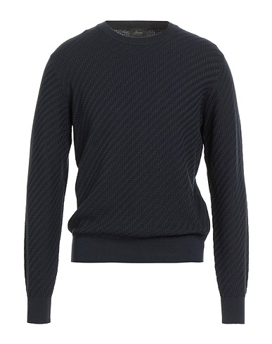 BRIONI Jumper Midnight blue 57% Cotton, 34% Silk, 9% Cashmere