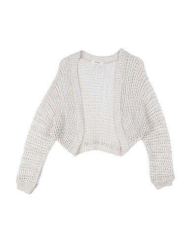 VICOLO Cardigan Off white 50% Cotton, 50% Acrylic