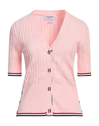 THOM BROWNE Cardigan Pink 100% Cotton