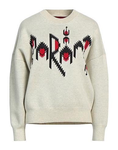 MARANT ÉTOILE Jumper Light grey 40% Polyester, 38% Cotton, 16% Wool, 5% Polyamide, 1% Elastane
