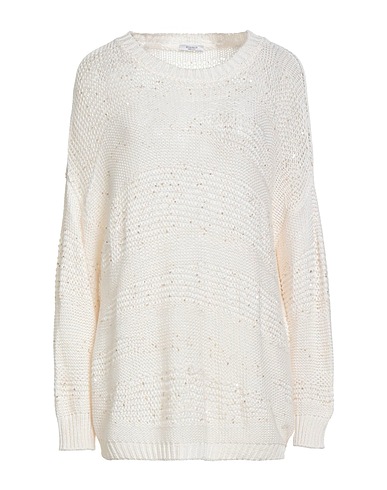 PESERICO Sweater Off white 100% Cotton, Polyester