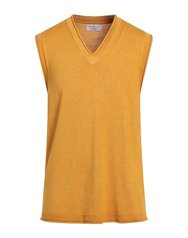 BELLWOOD Sleeveless sweater Mustard 50% Cashmere, 50% Silk