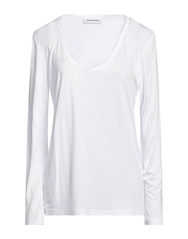 QUANTUM COURAGE Basic T-Shirt White 100% Viscose