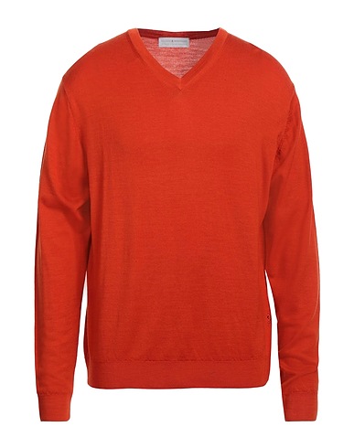 MONTAGUT Sweater Orange 100% Merino Wool