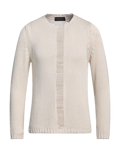 FABRIZIO DEL CARLO Pullover Beige 100% Cotone