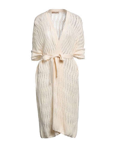 GENTRYPORTOFINO Cardigan Cream 70% Linen, 30% Silk
