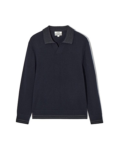 COS Pullover Nachtblau 100% Wolle