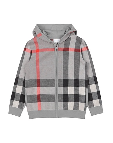 BURBERRY PRORSUM Strickjacke Grau 100% Wolle, Polyamid, Elastan