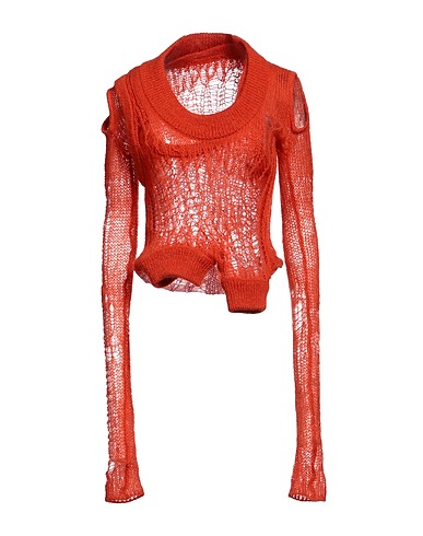 RICK OWENS Sweater Tomato red 50% Polyamide, 46% Mohair wool, 4% Wool