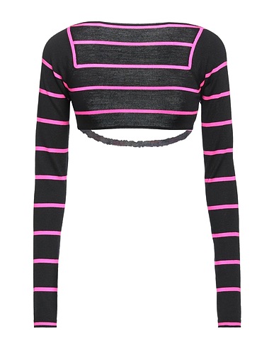 PUCCI Top Black 100% Wool, Silk