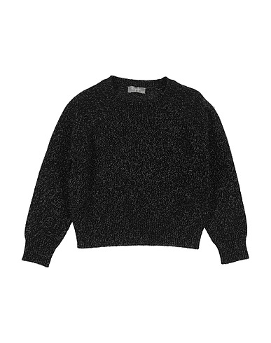 IL GUFO Jumper Black 95% Virgin Wool, 5% Metallic fiber