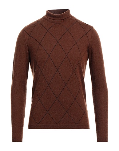 STILE LATINO Cashmere jumper Brown 60% Cashmere, 40% Silk