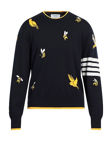 THOM BROWNE Pullover Nachtblau 90% Wolle, 10% Baumwolle
