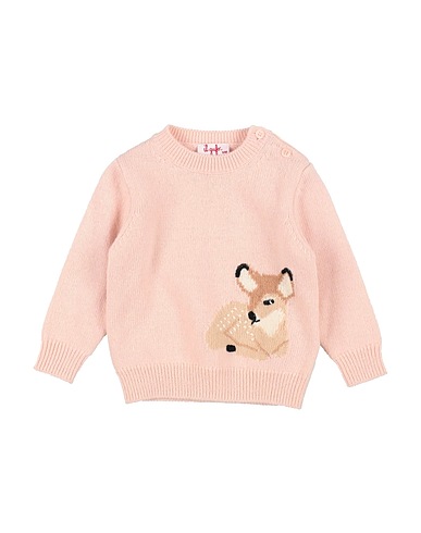 IL GUFO Pullover Rosa chiaro 100% Lana Vergine