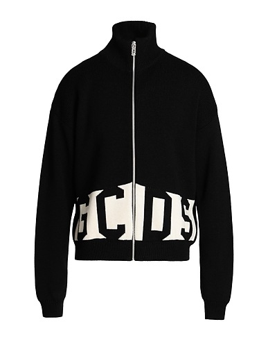 GCDS Cardigan Black 50% Wool, 50% Acrylic
