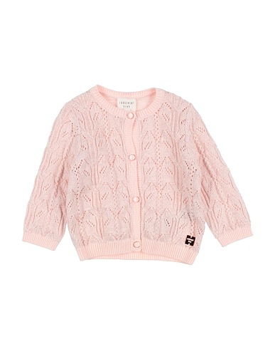 CARRÉMENT BEAU Cardigan Light pink 75% Cotton, 15% Wool, 6% Polyester, 4% Metallic fiber