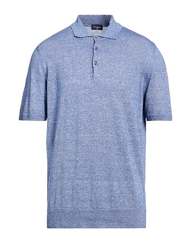 DRUMOHR Jumper Blue 68% Linen, 32% Cotton