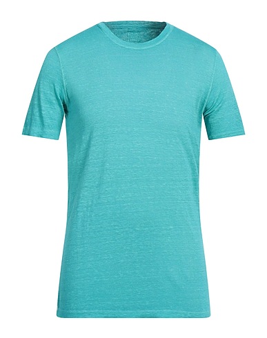 120% LINO Basic T-shirt Turquoise 100% Linen