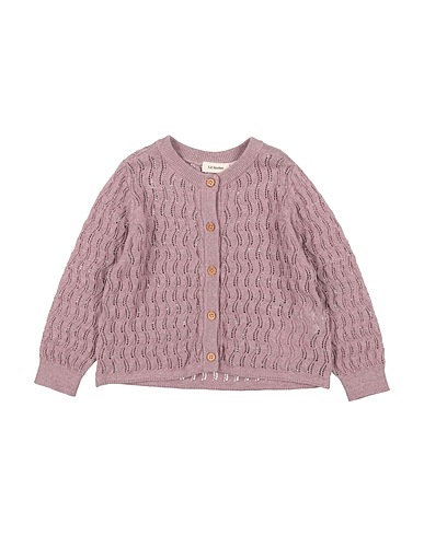LIL' ATELIER Cardigan Antique rose 95% Cotton, 5% Wool