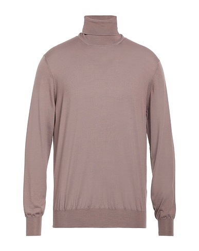 FILIPPO DE LAURENTIIS Polo neck Antique rose 70% Super 140s Wool, 20% Silk, 10% Cashmere