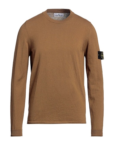 STONE ISLAND Jumper Khaki 100% Cotton