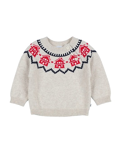 PETIT BATEAU Pullover Beige 55% Wolle, 25% Polyamid, 20% Baumwolle
