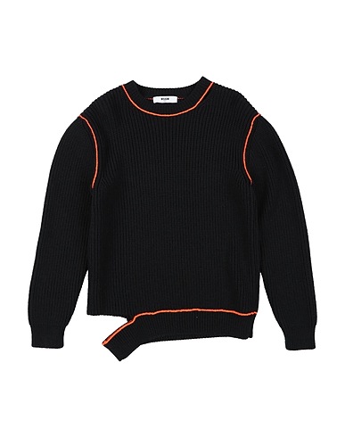 MSGM Pullover Nero 50% Acrilico, 50% Lana