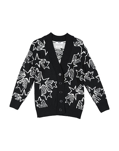 MSGM Cardigan Black 50% Acrylic, 50% Wool
