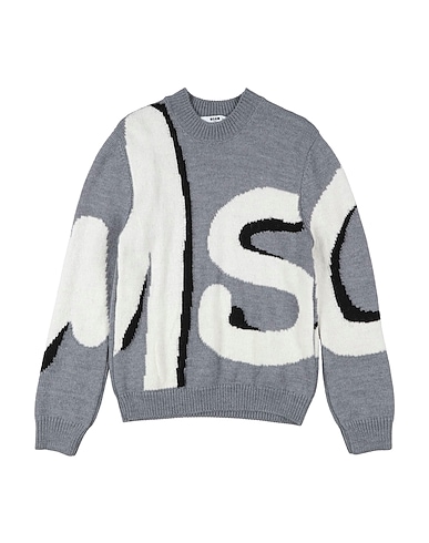 MSGM プルオーバー グレー アクリル 50% / ウール 50%