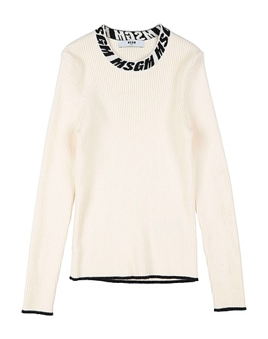 MSGM Pullover KIDS Panna 51% Viscosa, 30% Poliestere, 19% Nylon