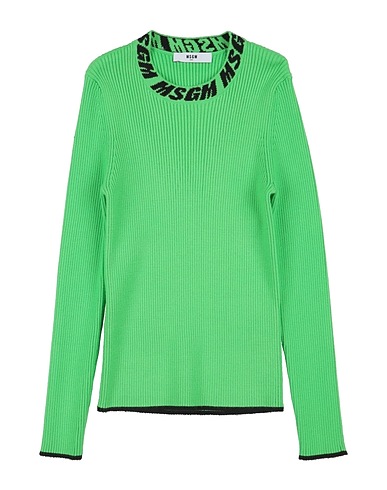 MSGM Pullover KIDS Verde 51% Viscosa, 30% Poliestere, 19% Nylon